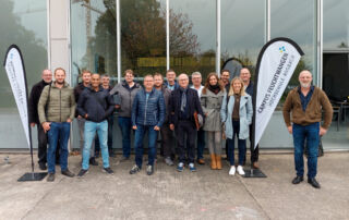 Abschluss der ESF-React-Weiterbildung Energieberater 2.0 mit Kursleiter Dipl.-Ing. Christoph Matschi, M.Sc. (ganz rechts im Bild).